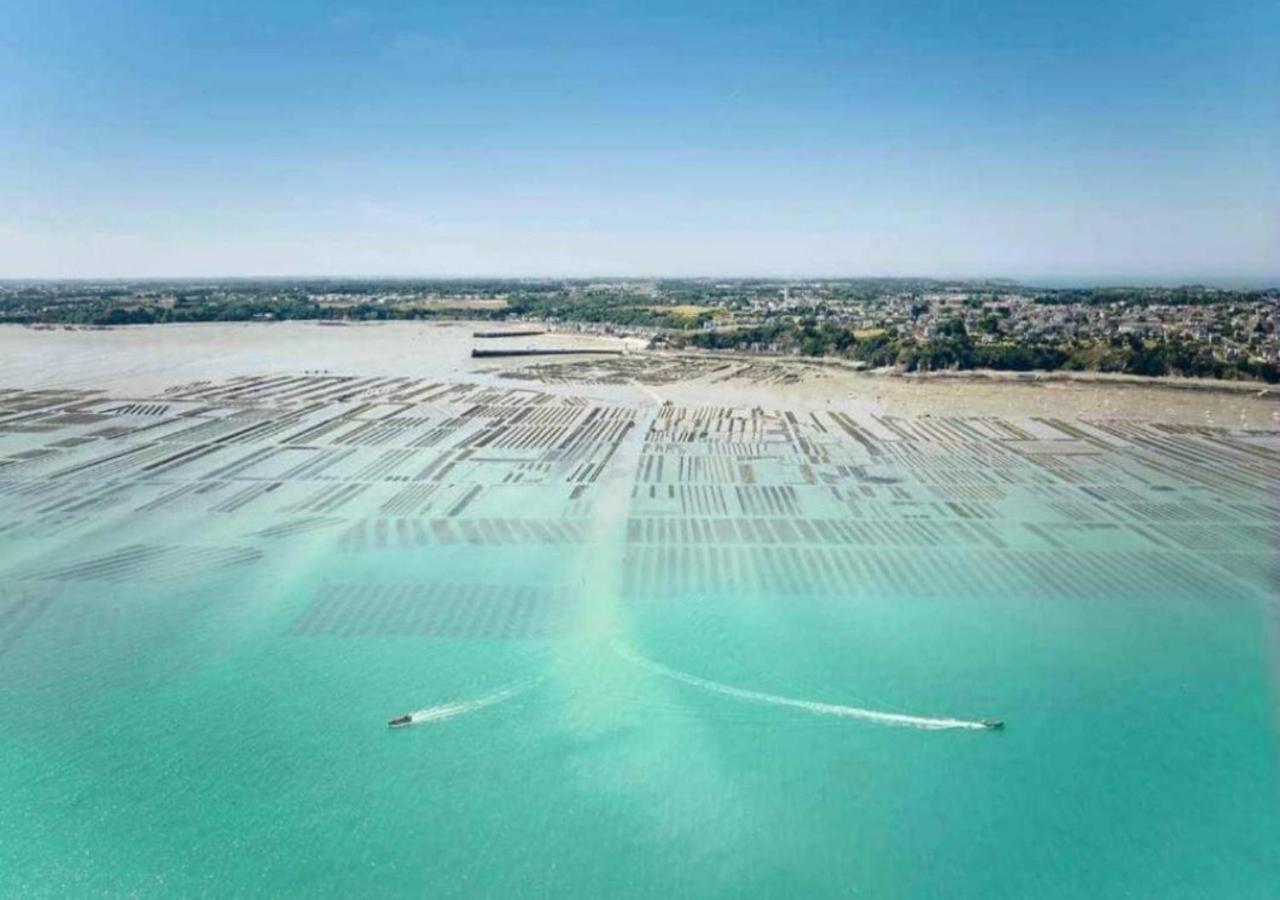 L'Etoile By Mrodbnb - Appart Neuf - Vue Mer - 25M Plage & Resto - Cine - Cheminee - Popcorn Cancale Eksteriør billede